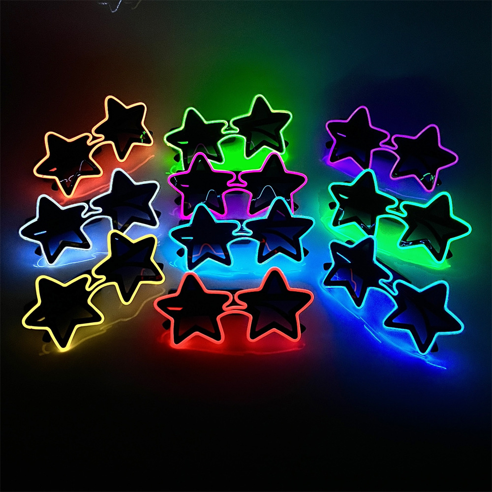 Sternförmige LED-Leuchtbrille, – Lighting Visual Bewertung und Preis