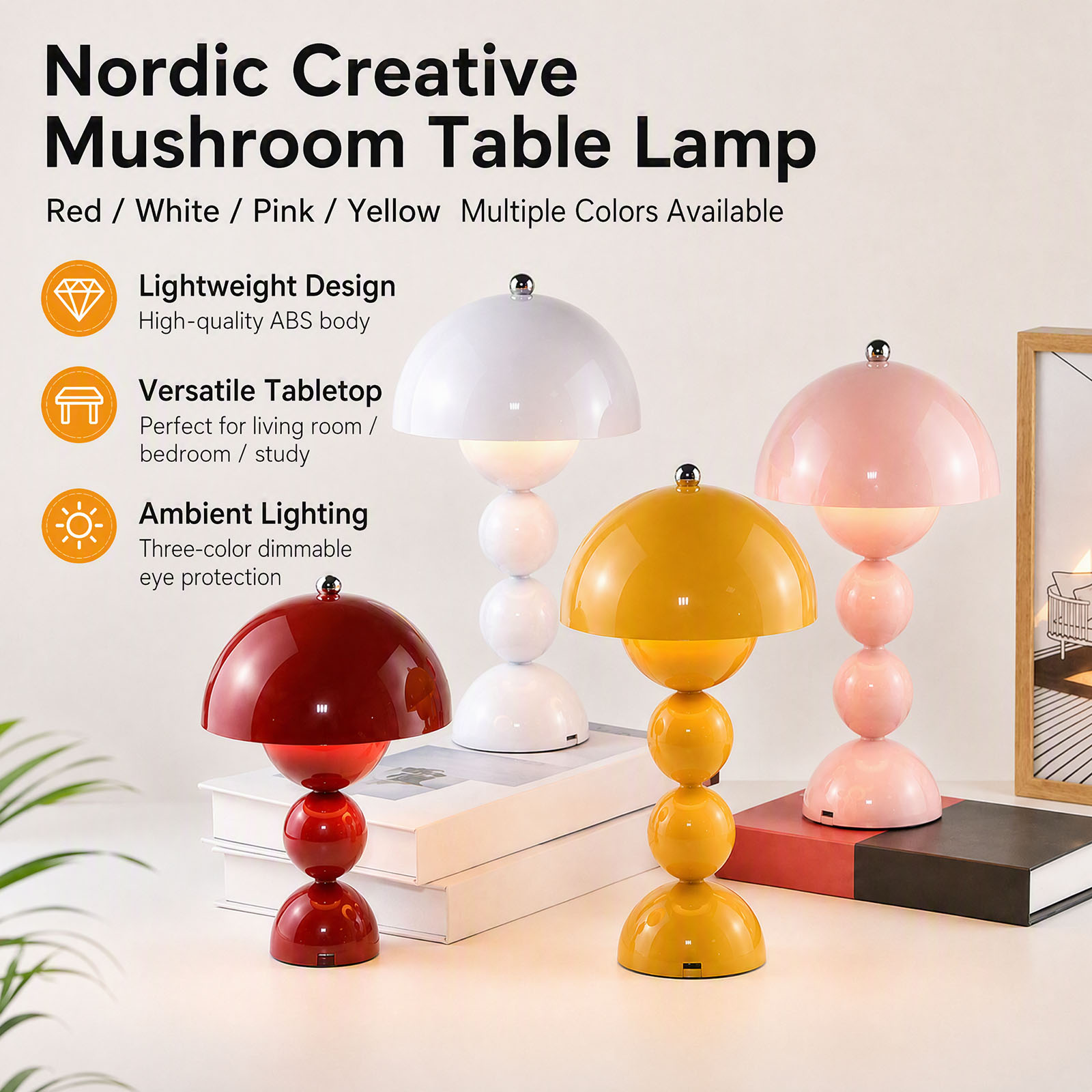 Pilz-Blütenknospen-Tischlampe, – Decor Lighting Lamps Bewertung und Preis