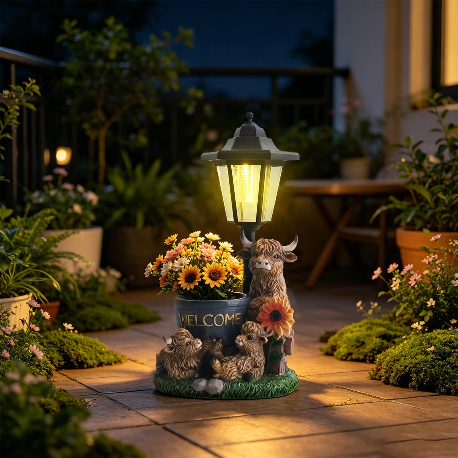 Solarbetriebene Garten-Tierfig – Up Lighting Decor Bewertung und Preis
