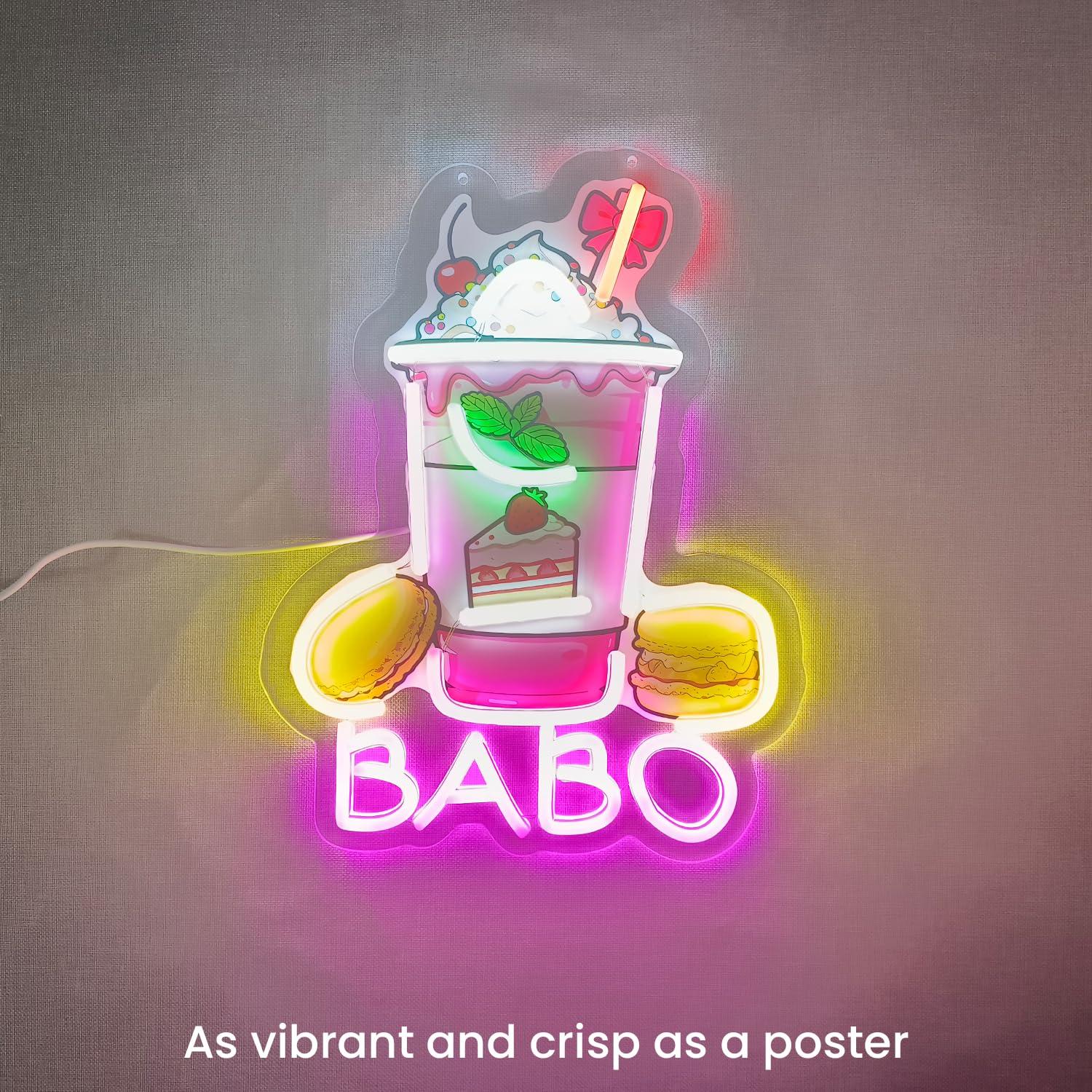 Boba Neon-Schild Leuchtende Bu – Up Lighting Decor Bewertung und Preis