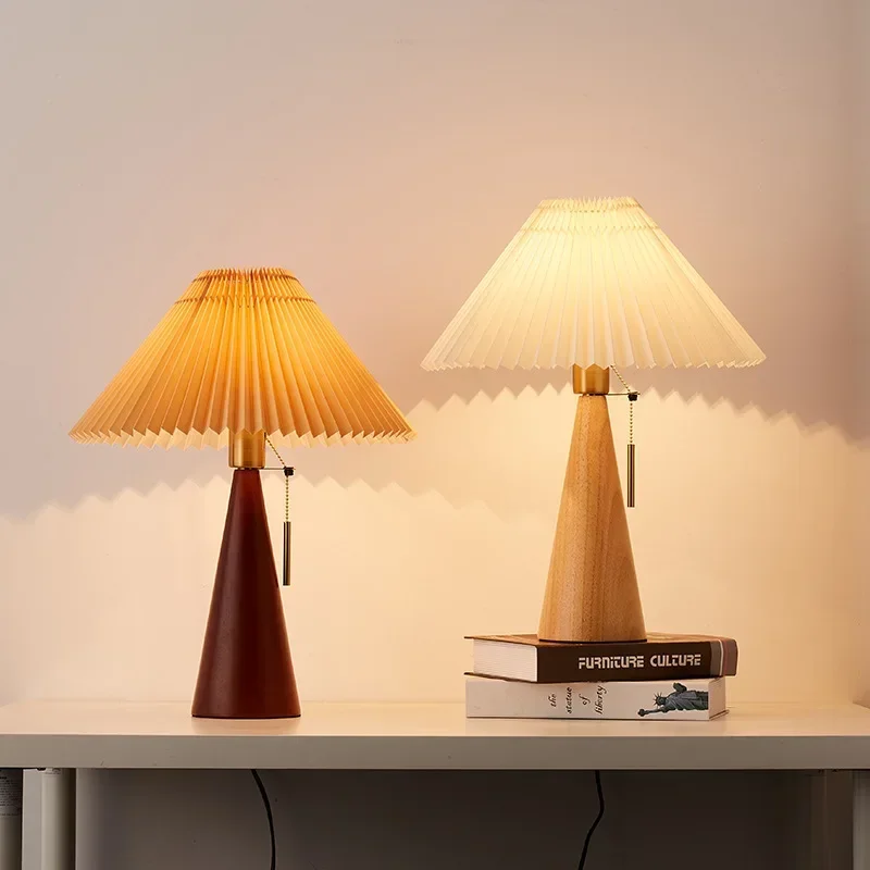 Retro-Plissee-Tischlampe, nord – Decor Lighting Lamps Bewertung und Preis